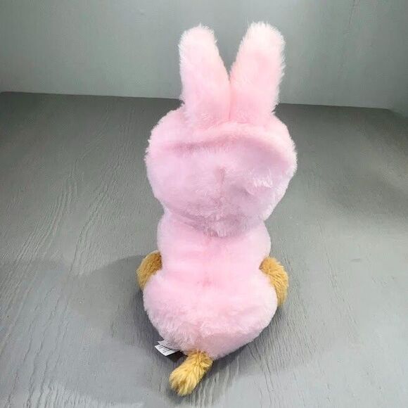 Rare Hugfun Brown Pomeranian Dog In Pink Rabbit Costume 12" - Picture 3 of 15